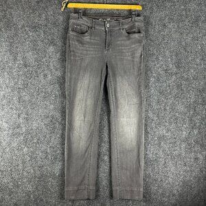 Eddie Bauer Jeans Womens 8 Slightly Curvy Slim Straight Cotton Stretch Pockets